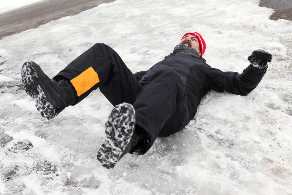 Slip-and-Fall-Parking-Lot-Covered-With-Snow